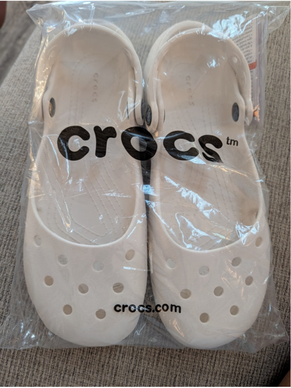 NEW: Women's Crocs Classic Ballet Flats White Size 9 - Picture 3 of 10